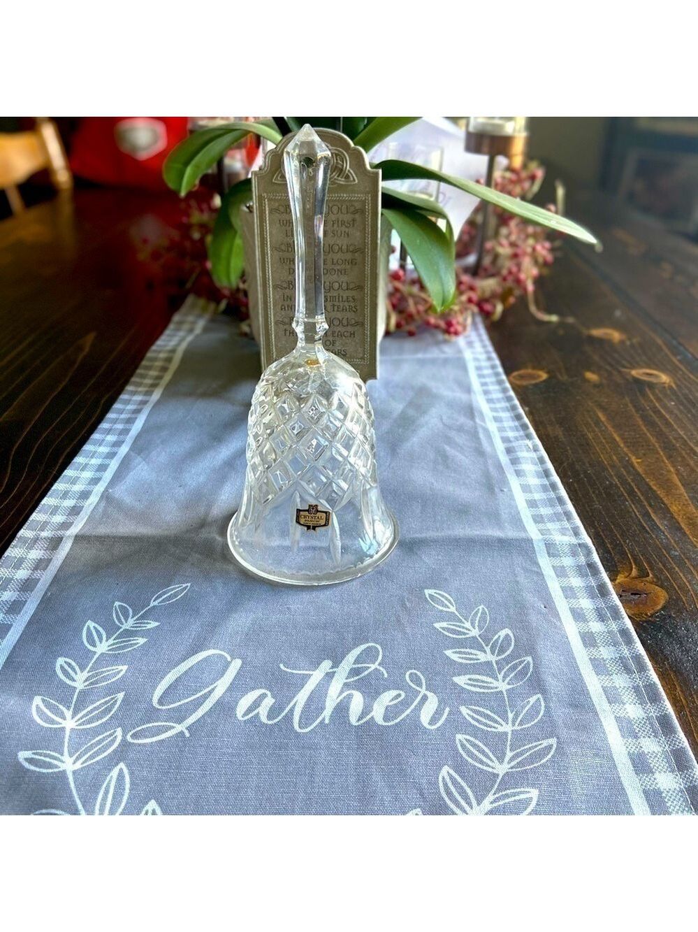 ZAJECAR Lead Crystal Bell Made in Yugoslavia